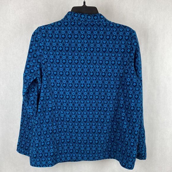 Lands’ End Pullover 1/4 Zip Fleece Jacket Small 6-8 Graphic - Picture 4 of 7